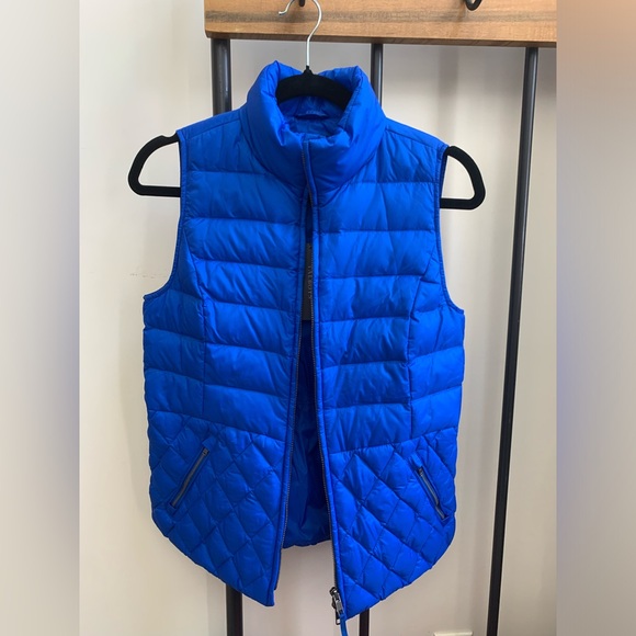 Talbots Quilted Vest - Cobalt Blue - Picture 1 of 4